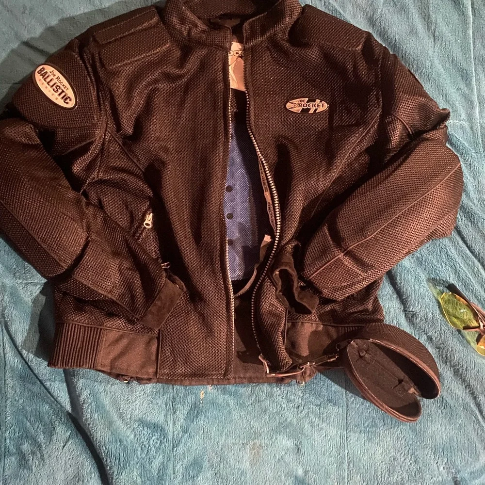 Black Motorcycle Jacket - Picture 2 of 7